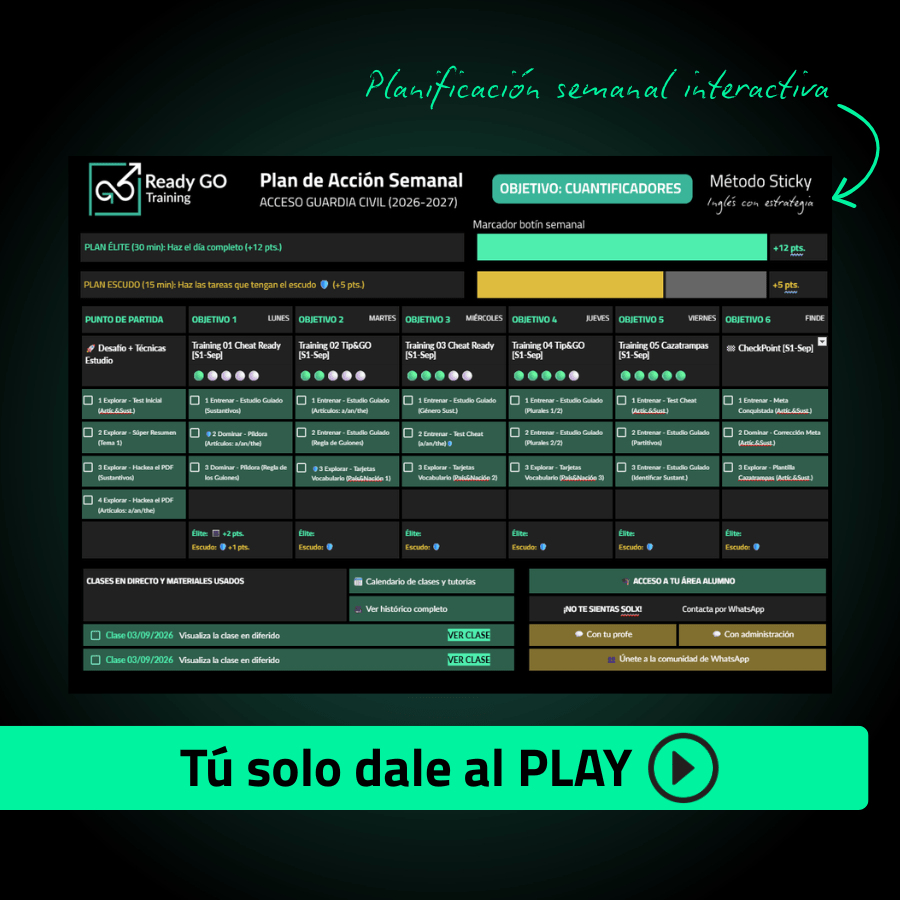 Curso Inglés Entrenamiento completo para oposiciones Guardia Civil (suscripción) - Imagen 4