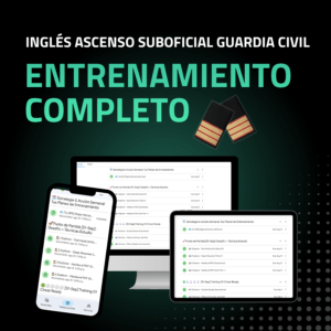 Curso Inglés Entrenamiento completo para ascenso a Sargento Guardia Civil (suscripción)