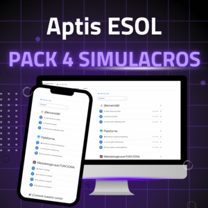 Pack 4 Simulacros Aptis ESOL | 1 mes